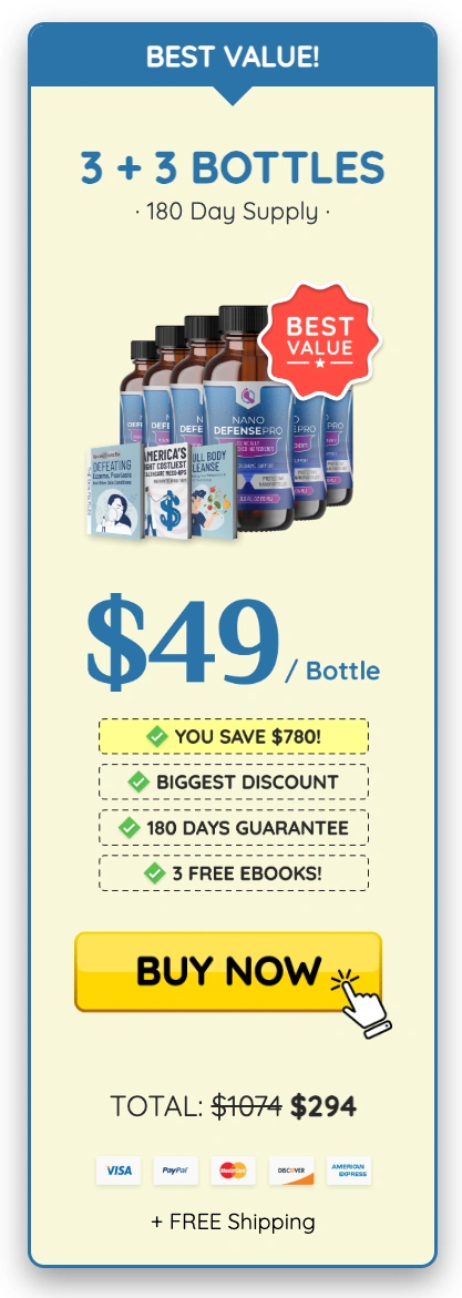 NanoDefense Pro order six bottles