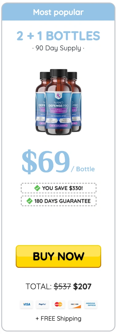NanoDefense Pro order three bottles